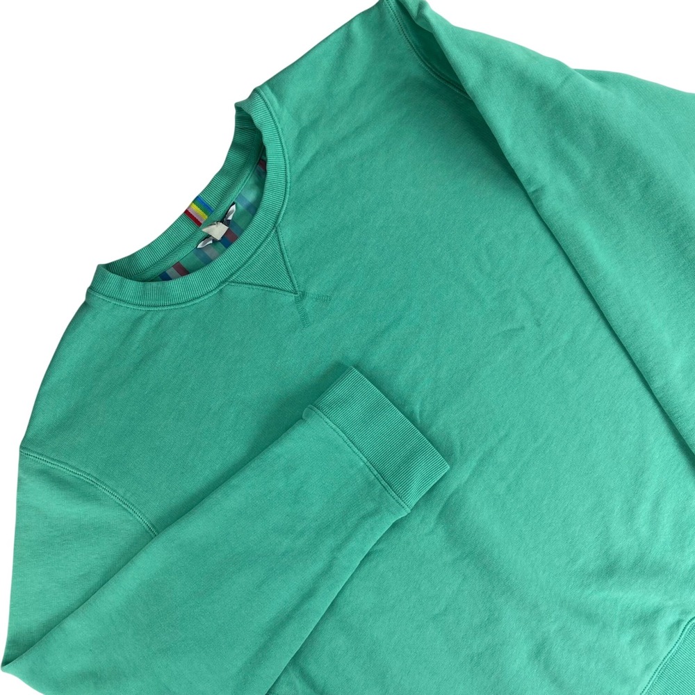 Joules Sweatshirt Women Size 10 Green Crewneck Long Sleeve Cotton Blend